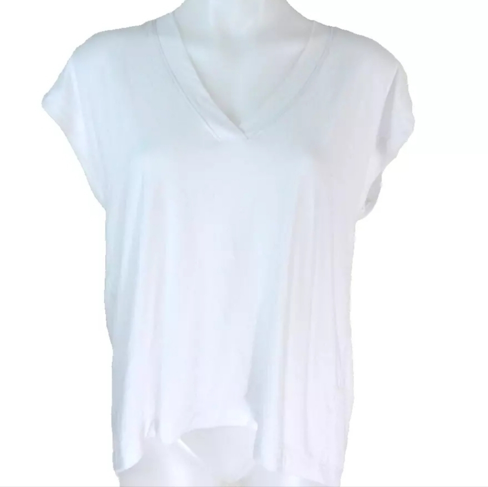 Athleta Explore Split Back Tee White - image 5